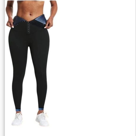 Sweat Shapewear Women's Sauna Leggings Compression High Waist Yoga Pants S - Picture 1 of 8